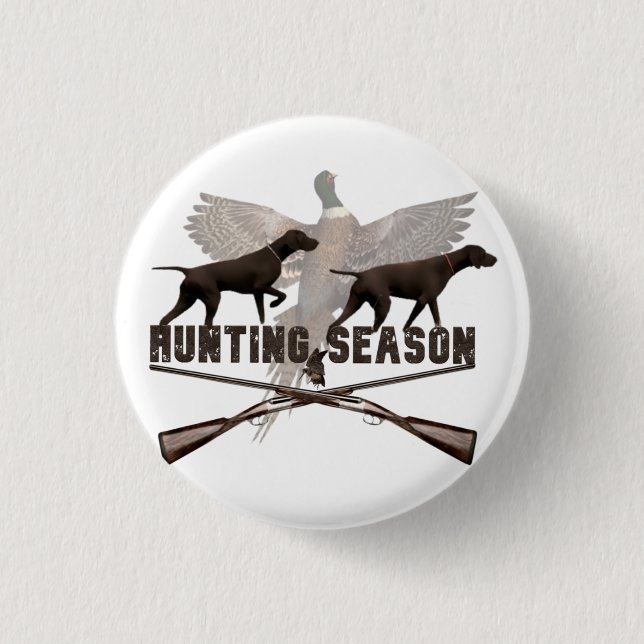 German Shorthaired Pointer,kurzhaar, Tapestry Post Button (Front)