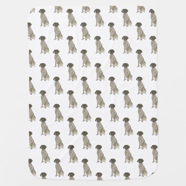 German Shorthaired Pointer (Liver & White) Baby Blanket