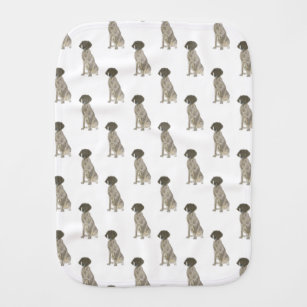 German Shorthaired Pointer (Liver & White) Baby Burp Cloth