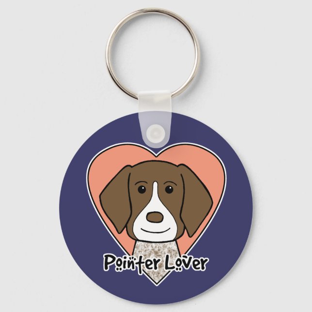 German Shorthaired Pointer Lover Keychain (Front)