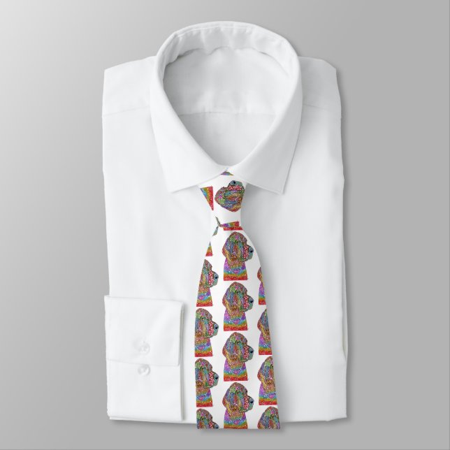 German Shorthaired Pointer Lover Neck Tie (Tied)