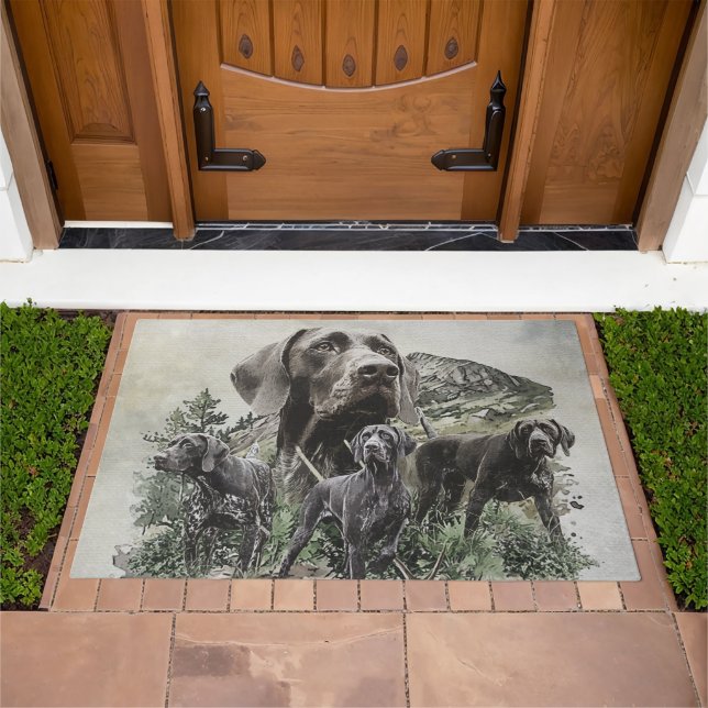 German Shorthaired Pointer Lovers Doormat (Outdoor)