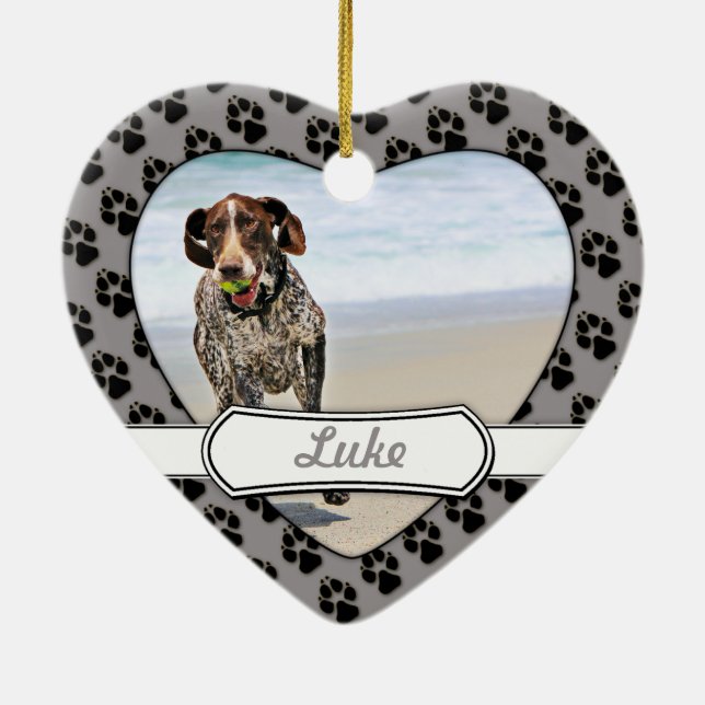 German Shorthaired Pointer - Luke - Riley Ceramic Ornament (Back)