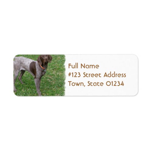 German Shorthaired Pointer Mailing Label