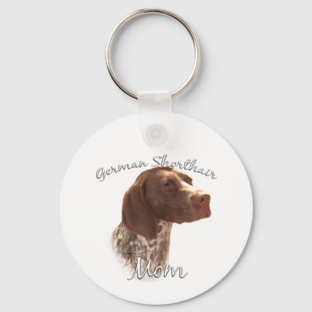 German Shorthaired Pointer Mom 2 Keychain (Front)