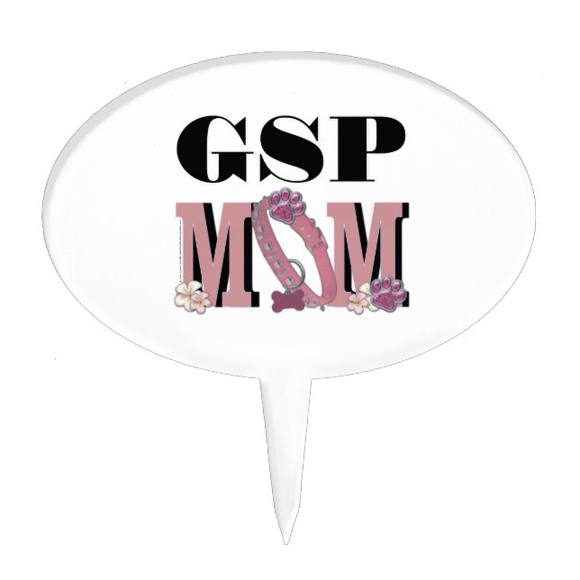 German Shorthaired Pointer MOM Cake Topper (Front)