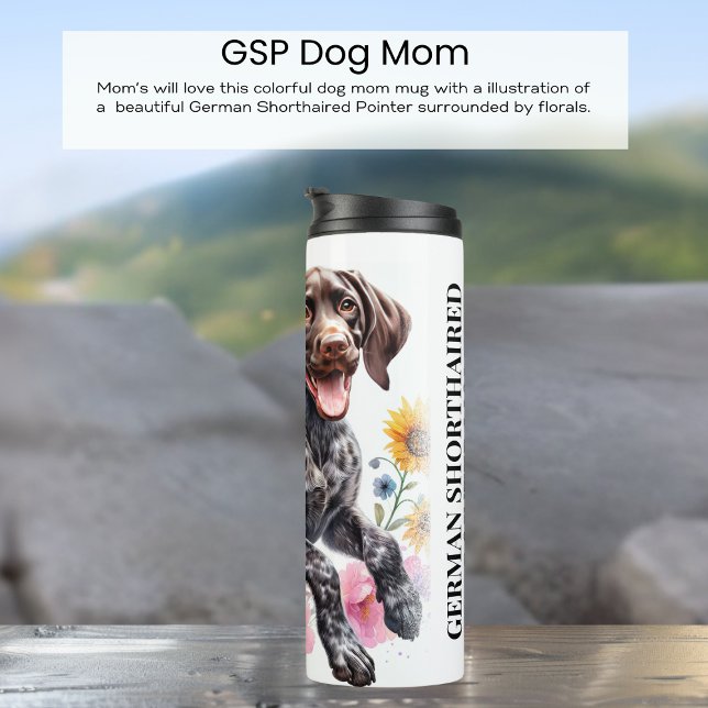 German Shorthaired Pointer Mom Editable Thermal Tumbler (Creator Uploaded)
