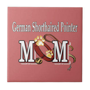 German Shorthaired Pointer Mom Gifts Ceramic Tile
