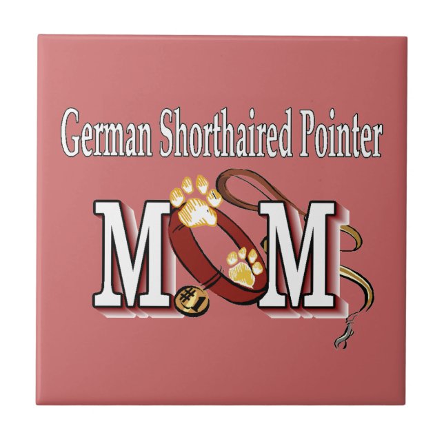 German Shorthaired Pointer Mom Gifts Ceramic Tile (Front)