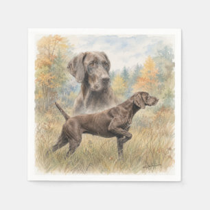German Shorthaired Pointer Napkins