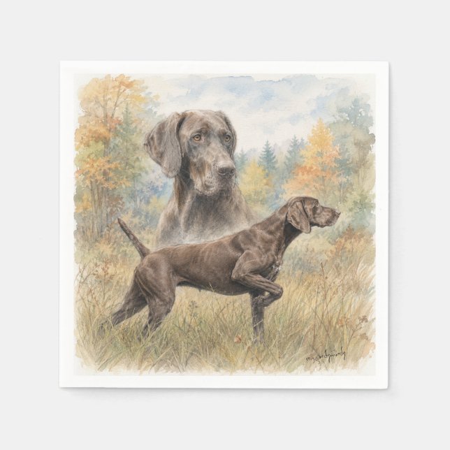 German Shorthaired Pointer  Napkins (Front)