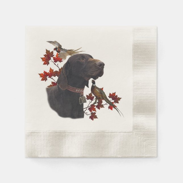German Shorthaired Pointer Napkins (Front)