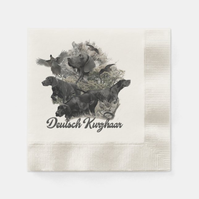 German Shorthaired pointer   Napkins (Front)