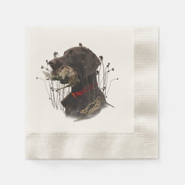 German Shorthaired Pointer Napkins (Front)