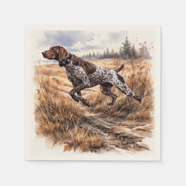  German Shorthaired Pointer  Napkins (Front)