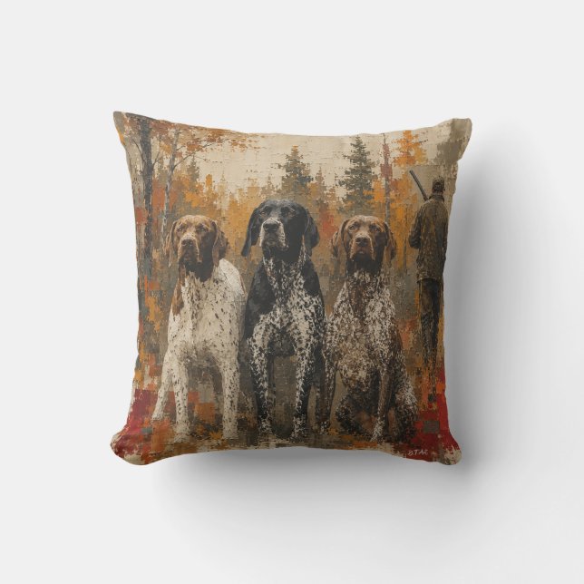 German Shorthaired Pointer  Outdoor Pillow (Front)