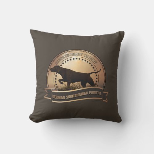 German Shorthaired Pointer Outdoor Pillow