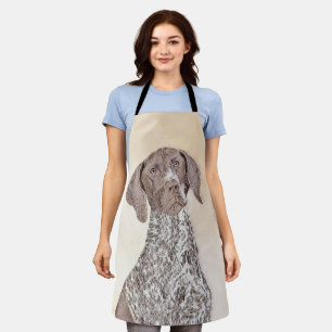German Shorthaired Pointer Painting - Dog Art Apron