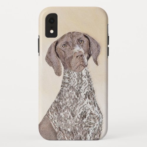 German Shorthaired Pointer Painting _ Dog Art iPhone XR Case
