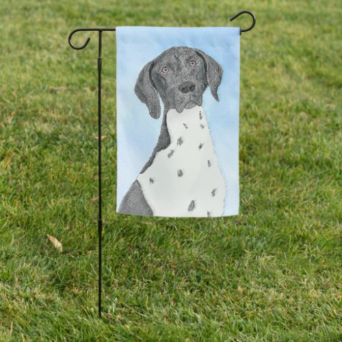 German Shorthaired Pointer Painting _ Dog Art Garden Flag