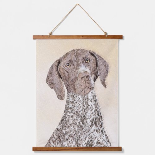 German Shorthaired Pointer Painting _ Dog Art Hanging Tapestry