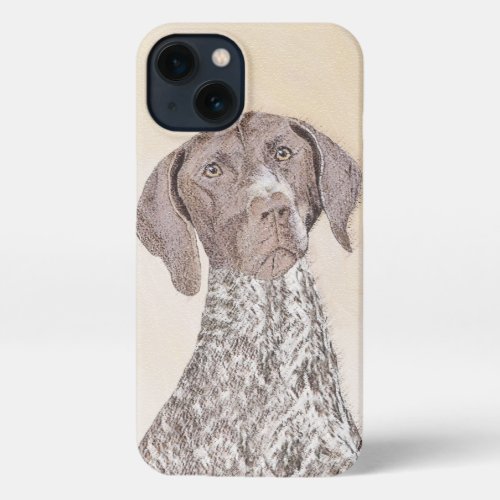 German Shorthaired Pointer Painting _ Dog Art iPhone 13 Case