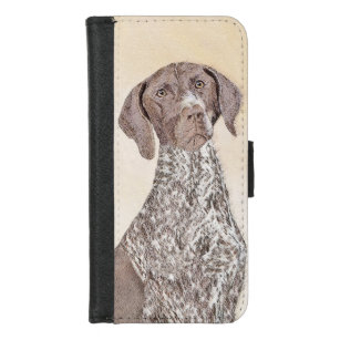 German Shorthaired Pointer Painting - Dog Art iPhone 8/7 Wallet Case