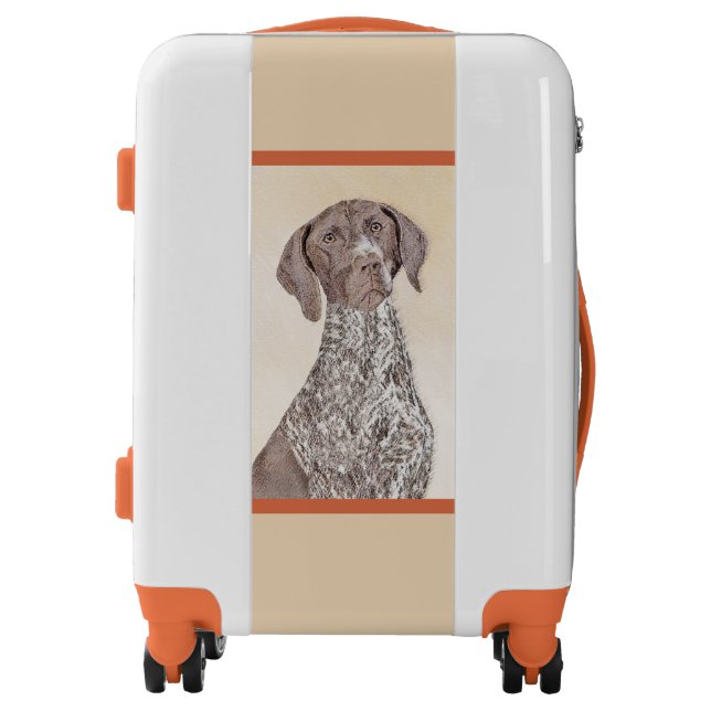 German Shorthaired Pointer Painting - Dog Art Luggage (Front)