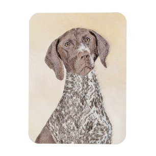 German Shorthaired Pointer Painting - Dog Art Magnet