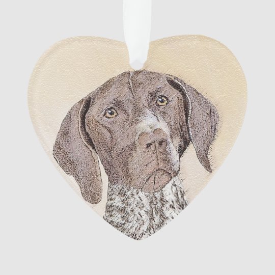 German Shorthaired Pointer Painting Dog Art Ornament Zazzle Com