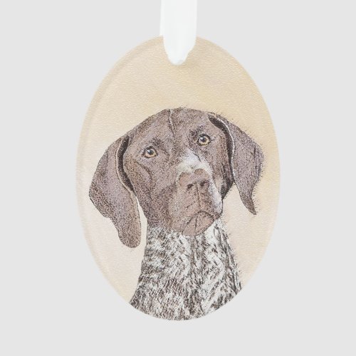 German Shorthaired Pointer Painting _ Dog Art Ornament