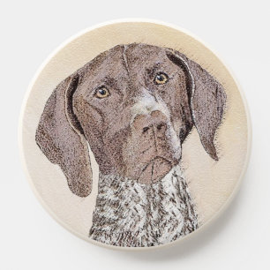 German Shorthaired Pointer Painting - Dog Art PopSocket