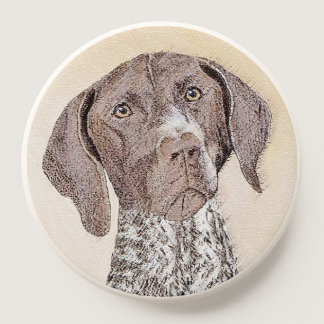 German Shorthaired Pointer Painting - Dog Art PopSocket