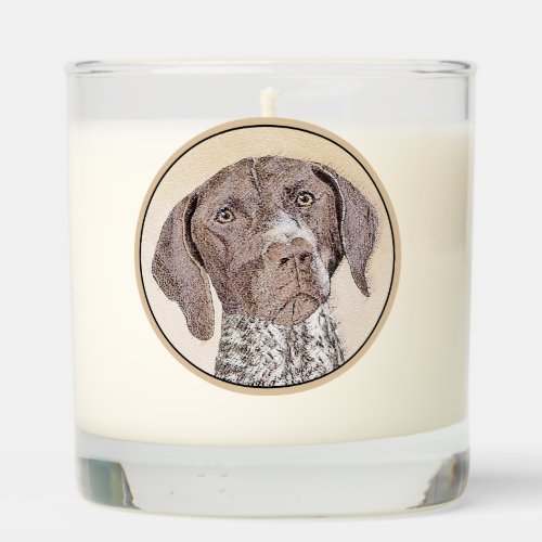 German Shorthaired Pointer Painting _ Dog Art Scented Candle
