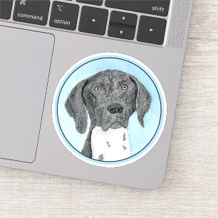 German Shorthaired Pointer Painting - Dog Art Sticker