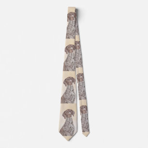 German Shorthaired Pointer Painting - Dog Art Tie