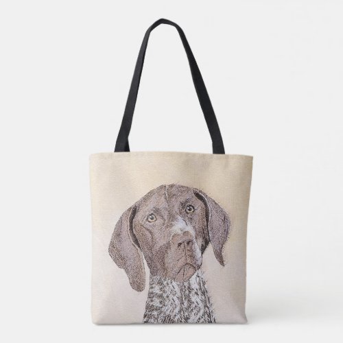 German Shorthaired Pointer Painting _ Dog Art Tote Bag