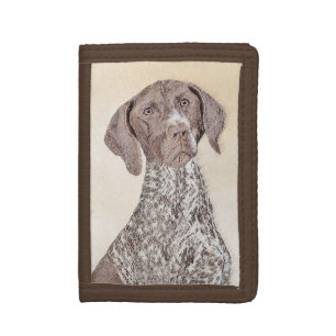 German Shorthaired Pointer Painting - Dog Art Tri-fold Wallet