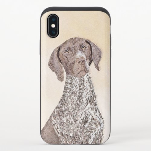 German Shorthaired Pointer Painting _ Dog Art iPhone X Slider Case