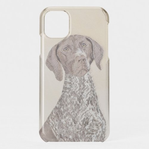 German Shorthaired Pointer Painting _ Dog Art iPhone 11 Case