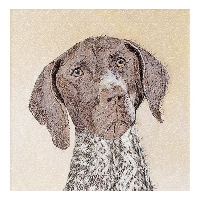 German Shorthaired Pointer Painting - Original Art (Front)