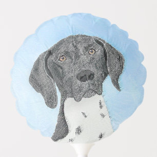 German Shorthaired Pointer Painting - Original Art Balloon
