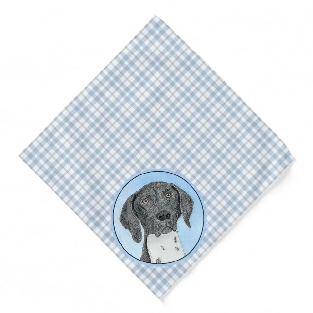 German Shorthaired Pointer Painting Original Art Bandana (Front)