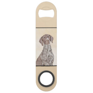 German Shorthaired Pointer Painting - Original Art Bar Key