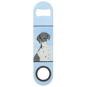 German Shorthaired Pointer Painting - Original Art Bar Key