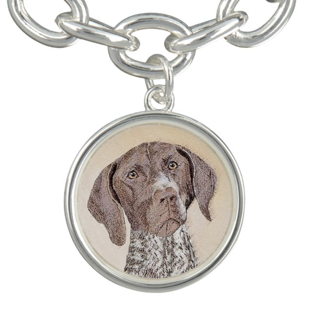 German Shorthaired Pointer Painting - Original Art Bracelet (Design)