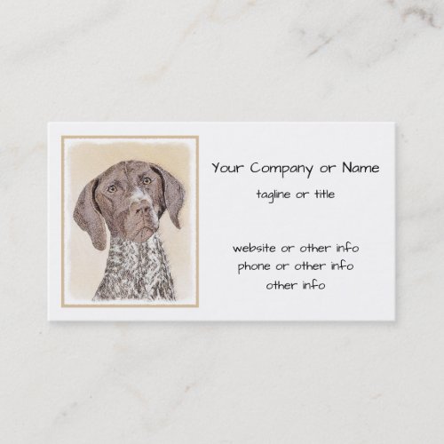 German Shorthaired Pointer Painting _ Original Art Business Card