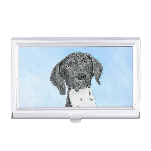 German Shorthaired Pointer Painting _ Original Art Business Card Case