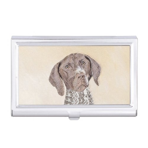 German Shorthaired Pointer Painting _ Original Art Business Card Case