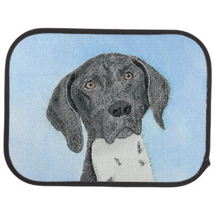 German Shorthaired Pointer Painting - Original Art Car Floor Mat